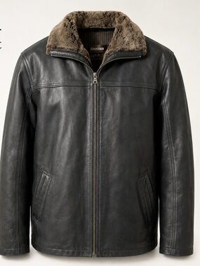 Danier Leather Jacket with Full Removable Liner – Black/Charcoal